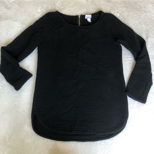 Merona Black Ribbed Sweater